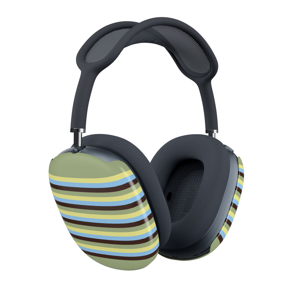 PISTACHIO STRIPES AIRPODS MAX CASE COVERS