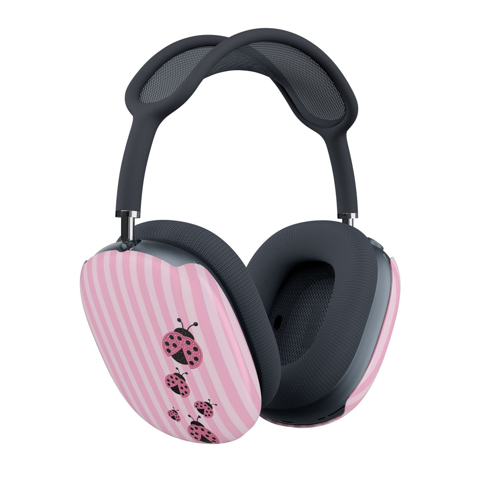 PINK STRIPES LADYBUGS AIRPODS MAX CASE COVERS