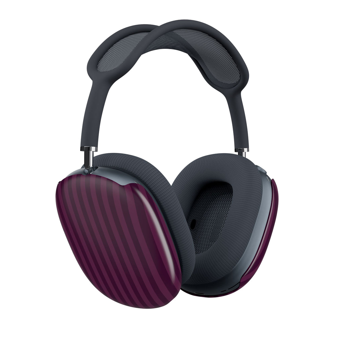 BURGUNDY 18 PRO EDITION STRIPED AIRPODS MAX CASE COVERS