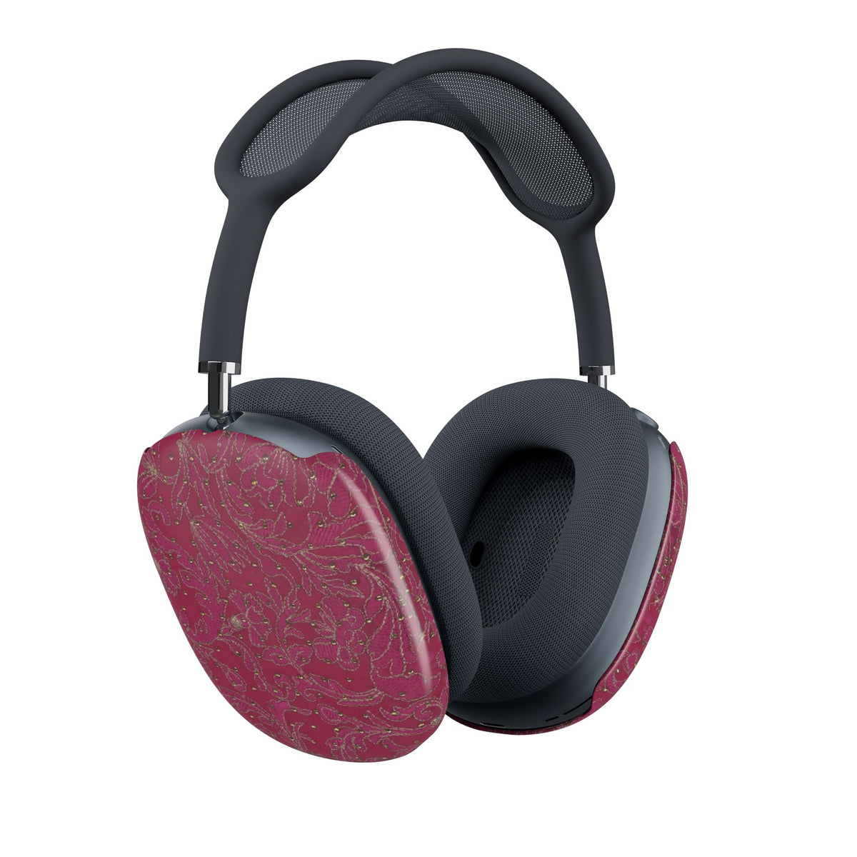 RED WHIMSY LACE AIRPODS MAX CASE COVERS