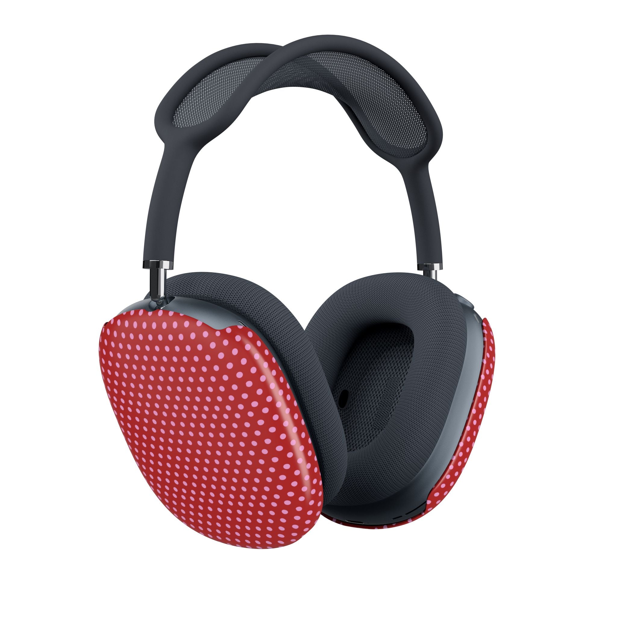 RED PINK POLKA DOTS AIRPODS MAX CASE COVERS