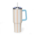 OAT MILK SKY STRIPES 40OZ STAINLESS STEEL TUMBLER