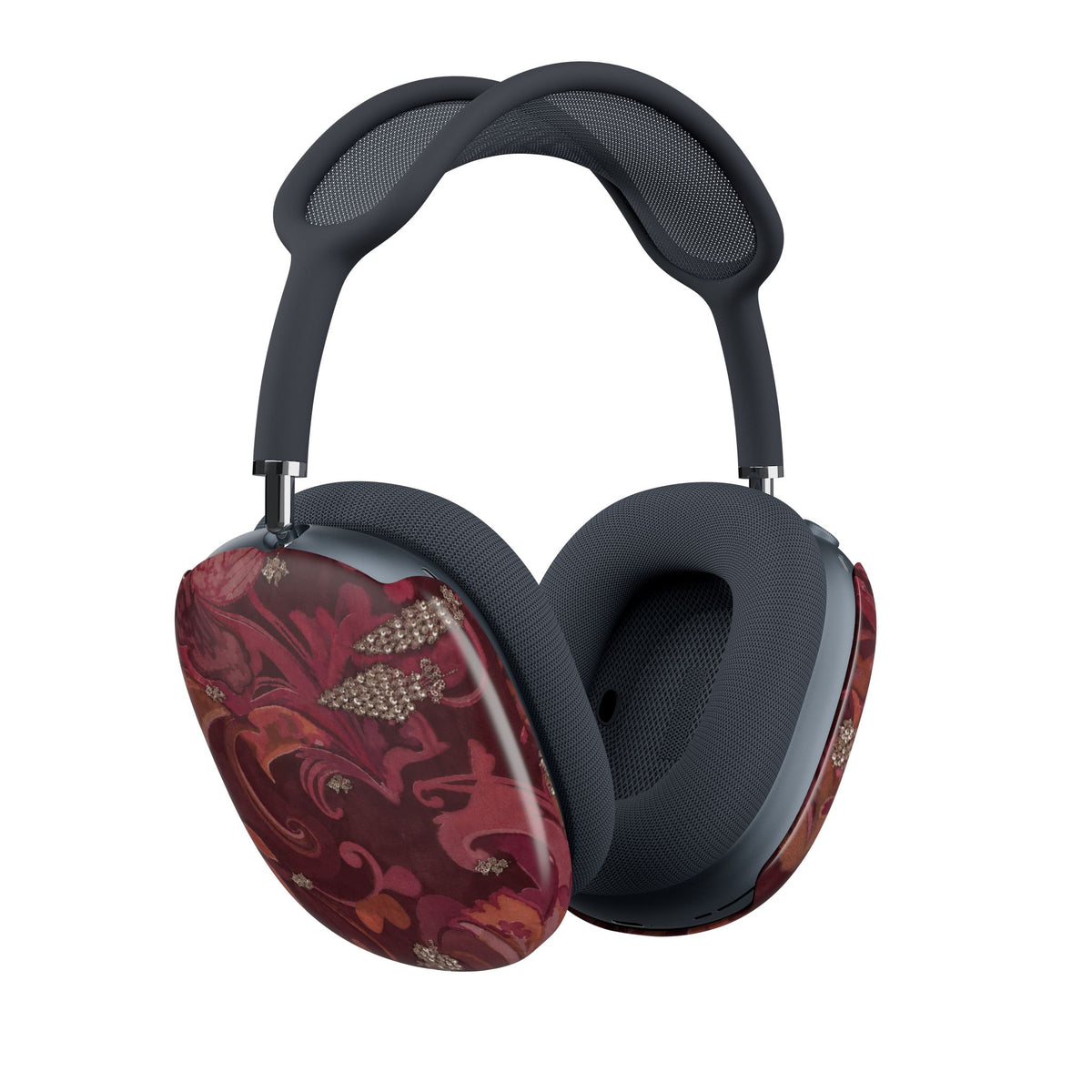 BURGUNDY PRISM BLOOM AIRPODS MAX CASE COVERS