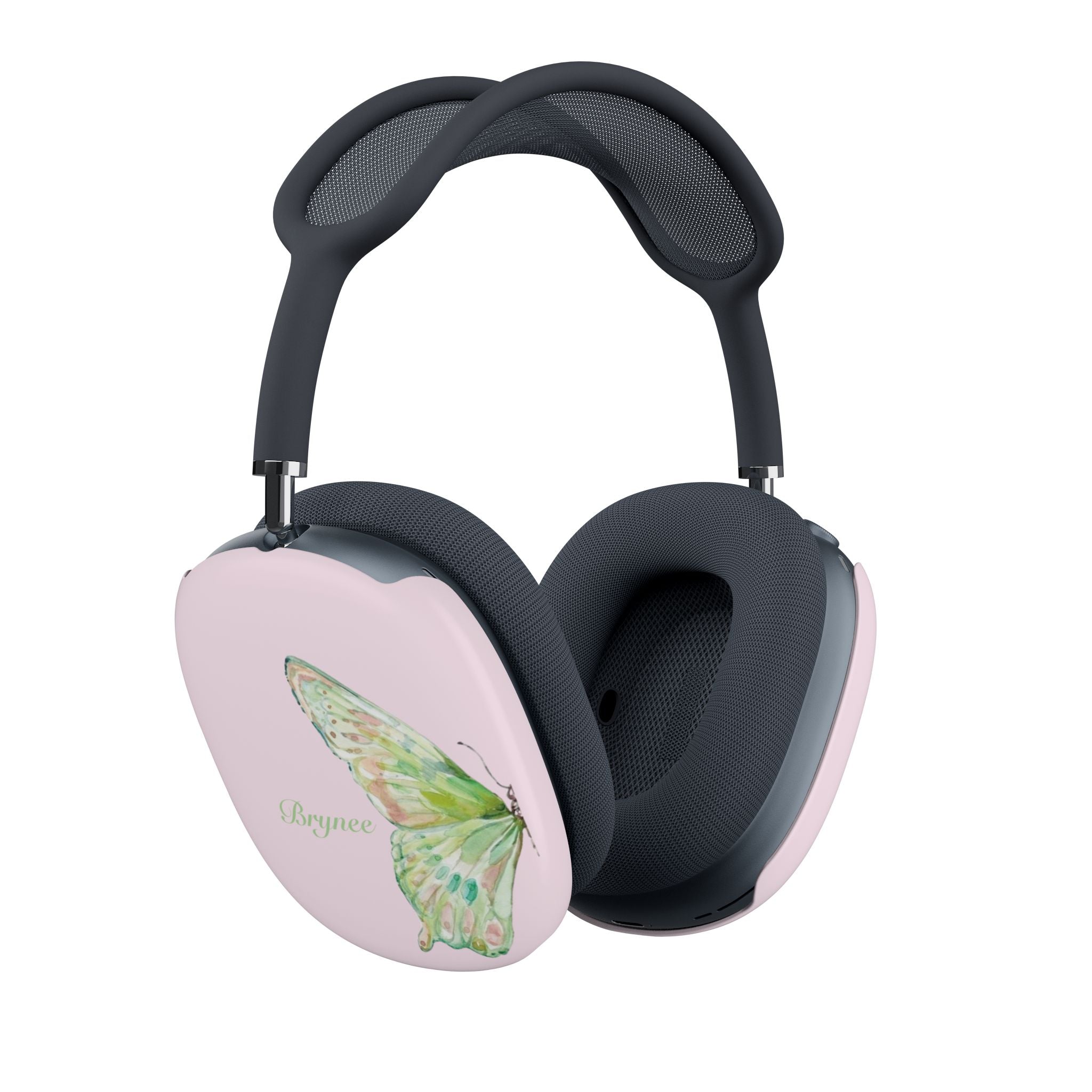 PERSONALIZED NAME CUSTOM PINK BUTTERFLY AIRPODS MAX CASE COVERS