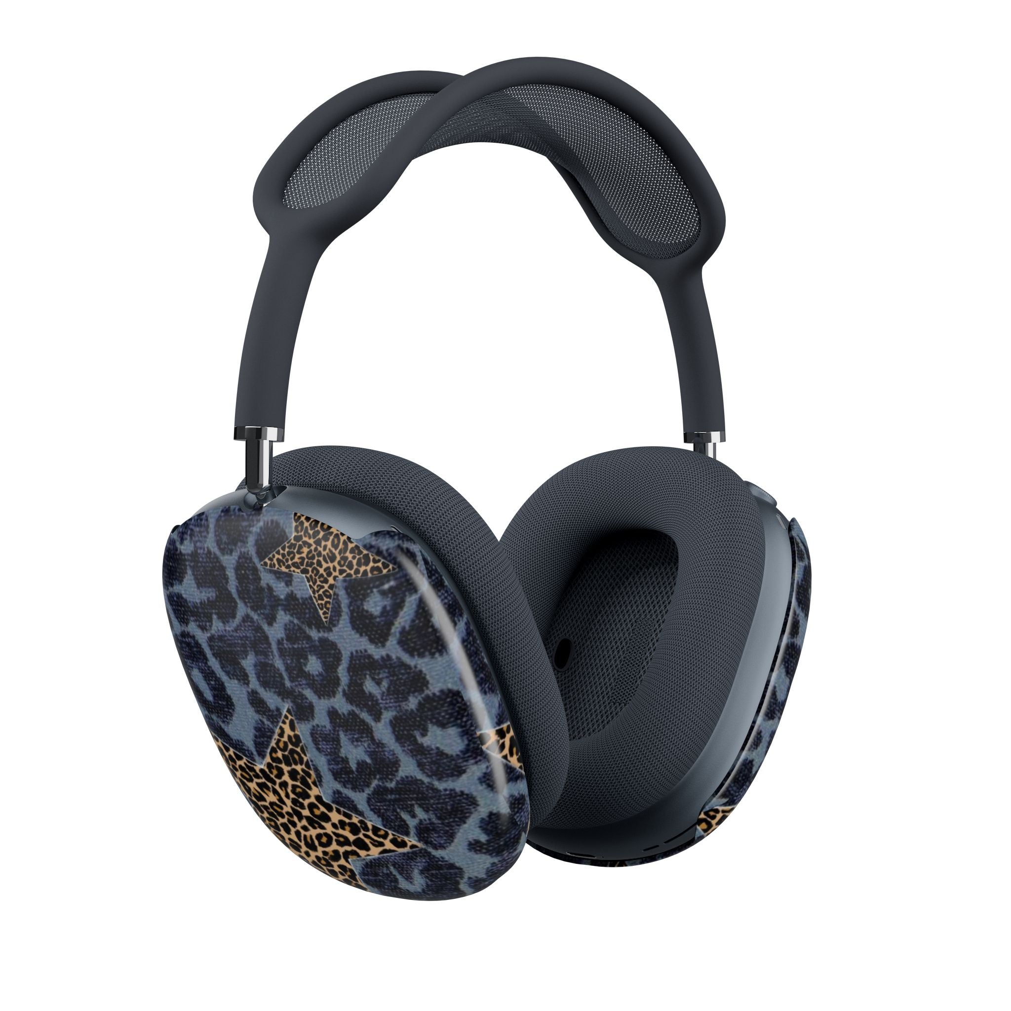 BLUE LEOPARD STARS AIRPODS MAX CASE COVERS