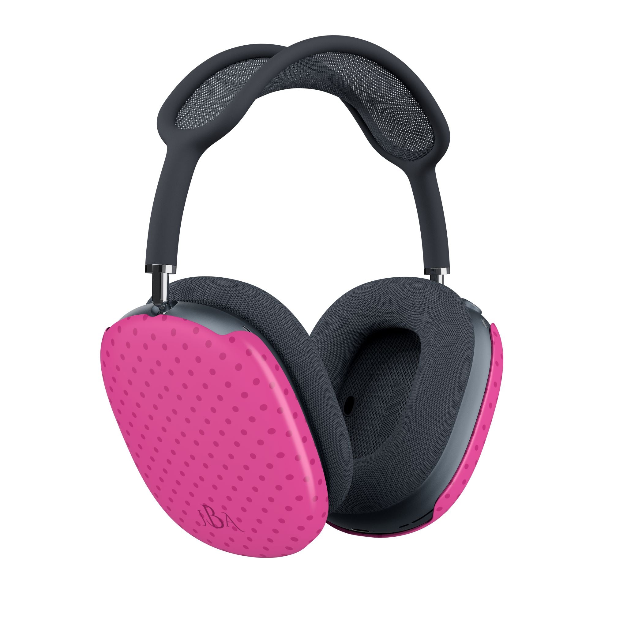 PERSONALIZED NAME CUSTOM FUCHSIA PINK POLKA DOTS AIRPODS MAX CASE COVERS