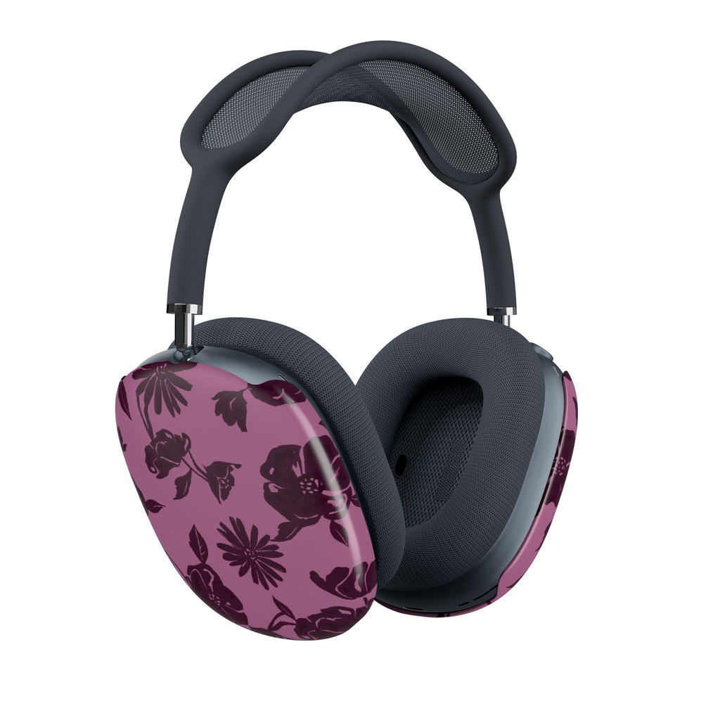 DARK CHERRY FLORAL AIRPODS MAX CASE COVERS