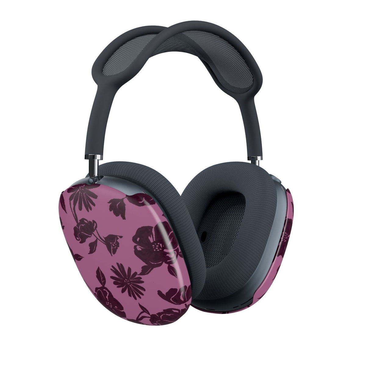 DARK CHERRY FLORAL AIRPODS MAX CASE COVERS