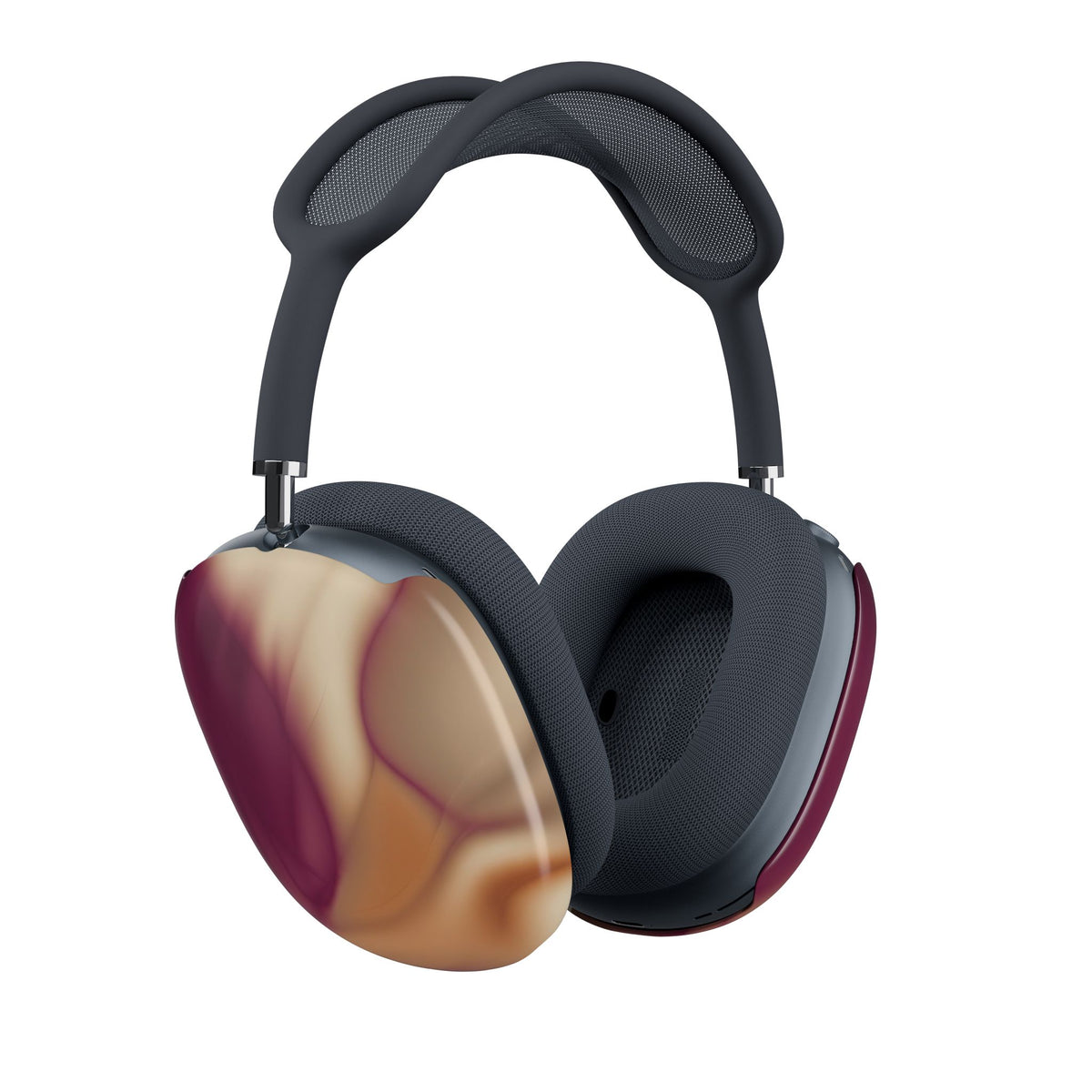 BURGUNDY CREAM AIRPODS MAX CASE COVERS