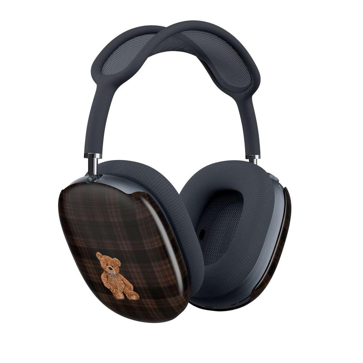BROWNSTONE PLAID TEDDY BEAR AIRPODS MAX CASE COVERS