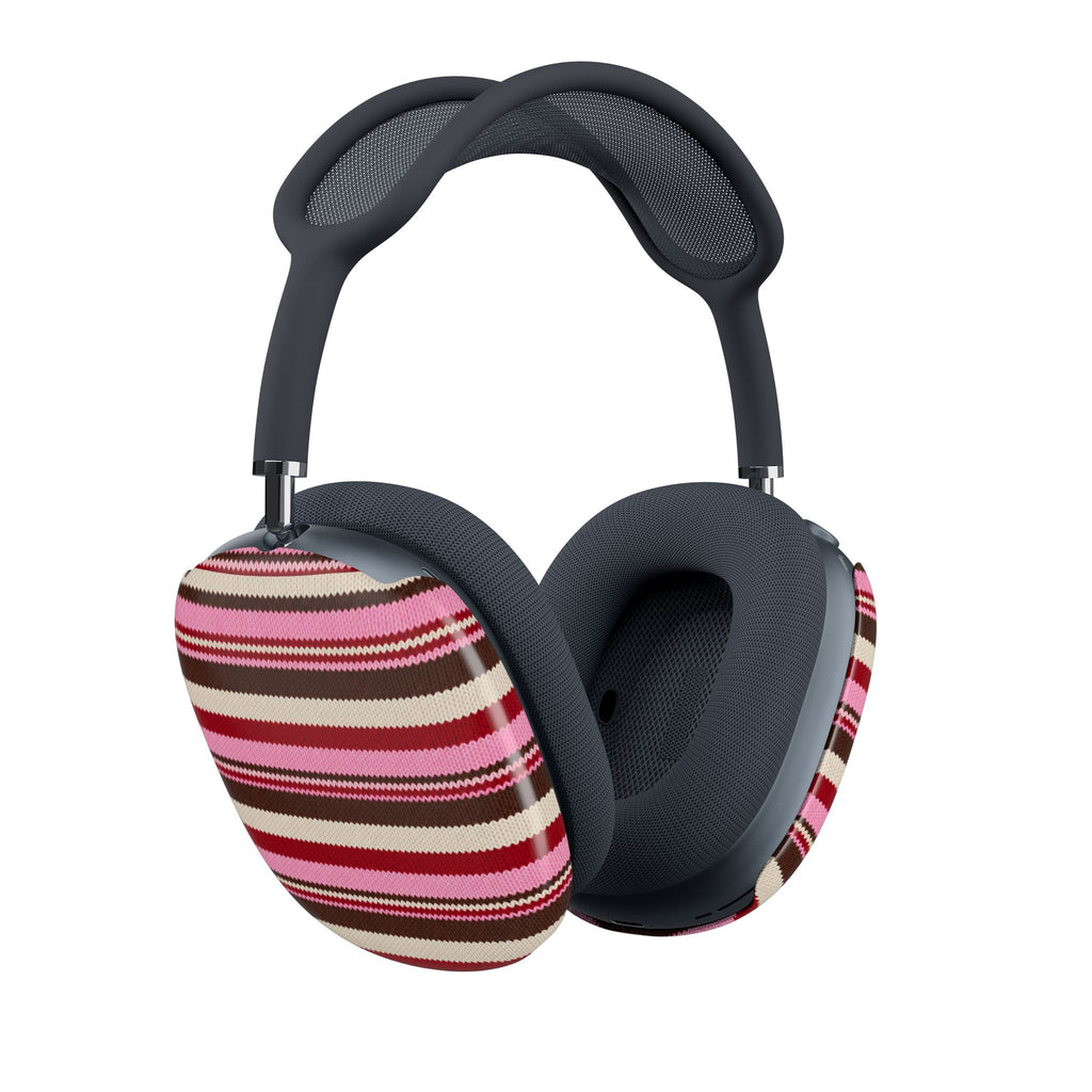 CHERRY TRUFFLE STRIPES AIRPODS MAX CASE COVERS