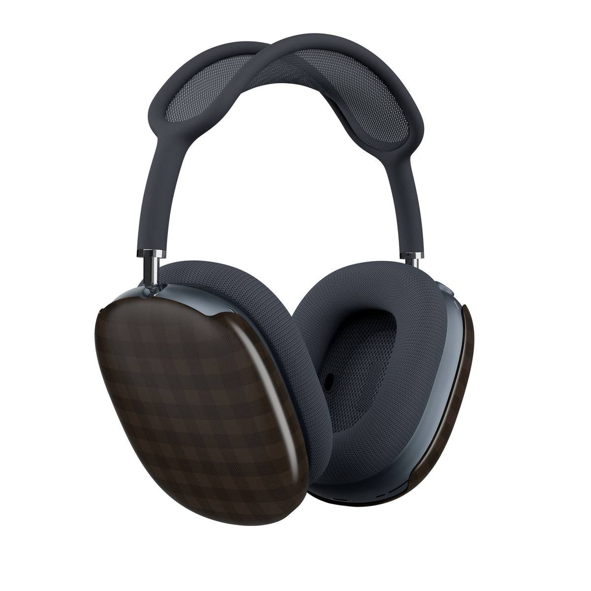 CHESTNUT BROWN GINGHAM AIRPODS MAX CASE COVERS