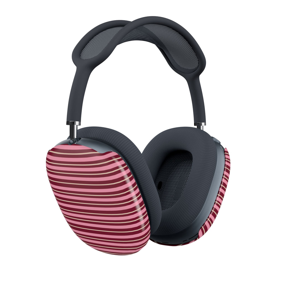 BURGUNDY STRIPES AIRPODS MAX CASE COVERS