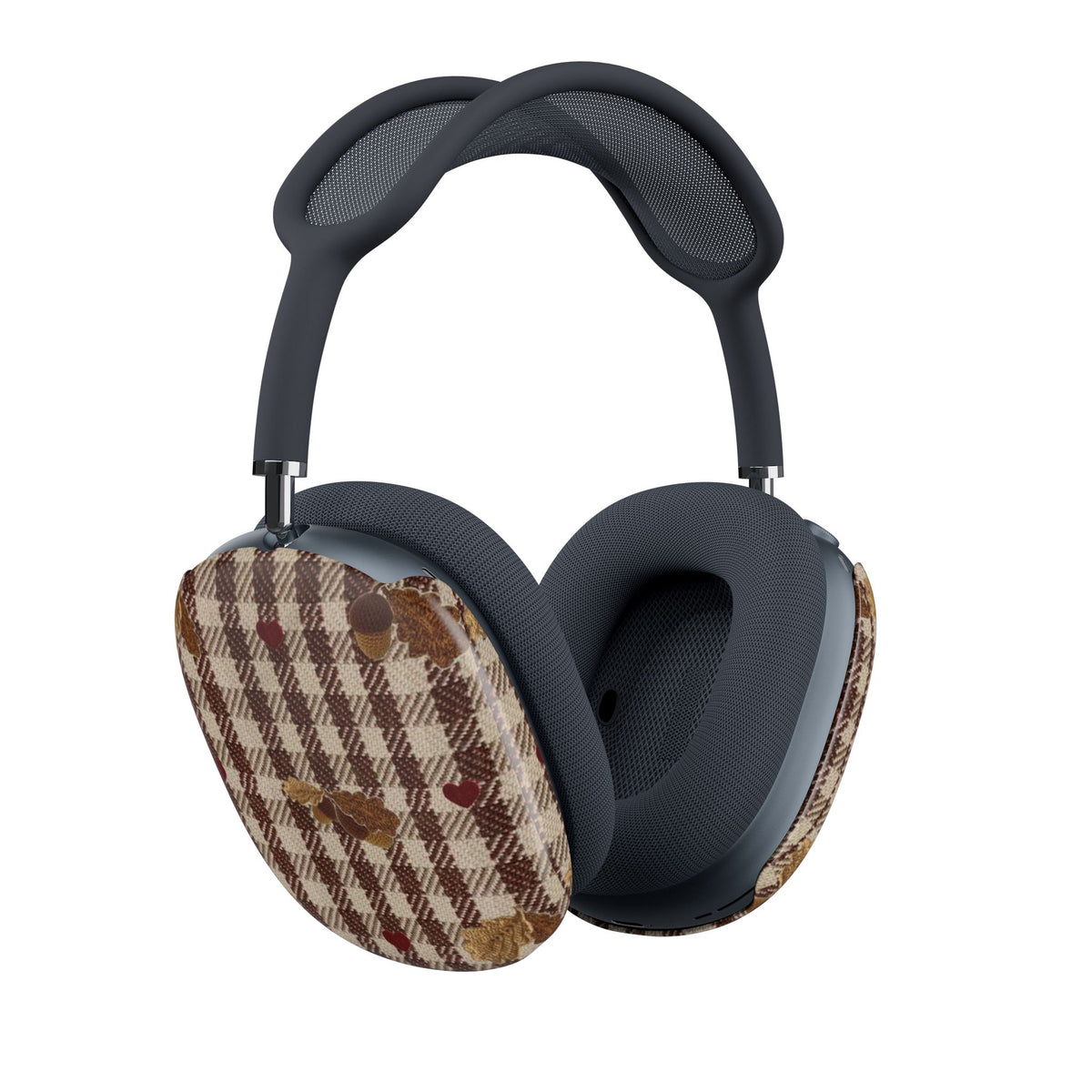 CHESTNUT GINGHAM FALL LEAVES AIRPODS MAX CASE COVERS