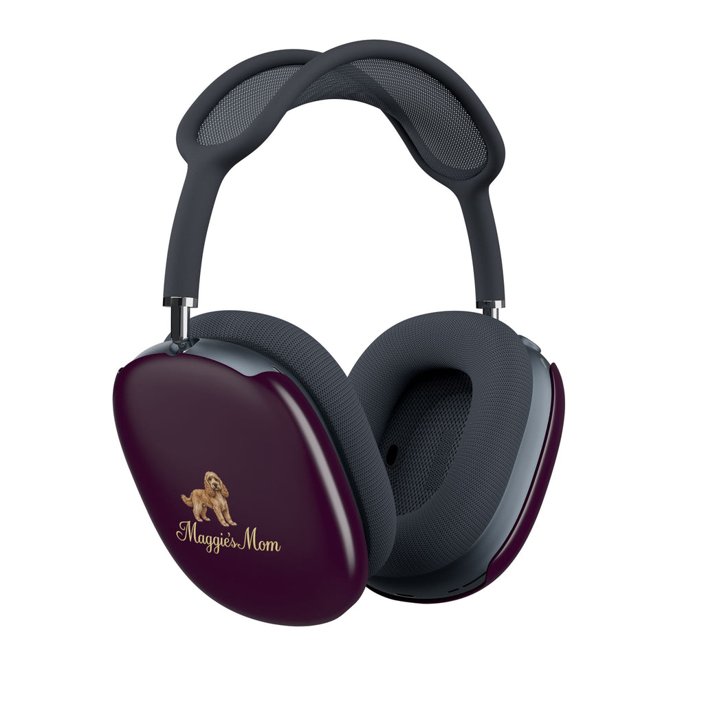 PERSONALIZED DEEP PURPLE COCKAPOO DOG MOM CUSTOM NAME AIRPODS MAX CASE COVERS