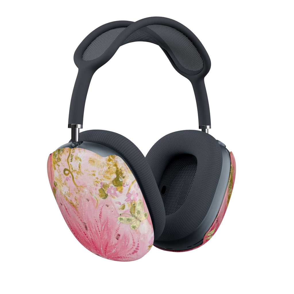 PINK WHIMSY GARDEN FLORAL AIRPODS MAX CASE COVERS