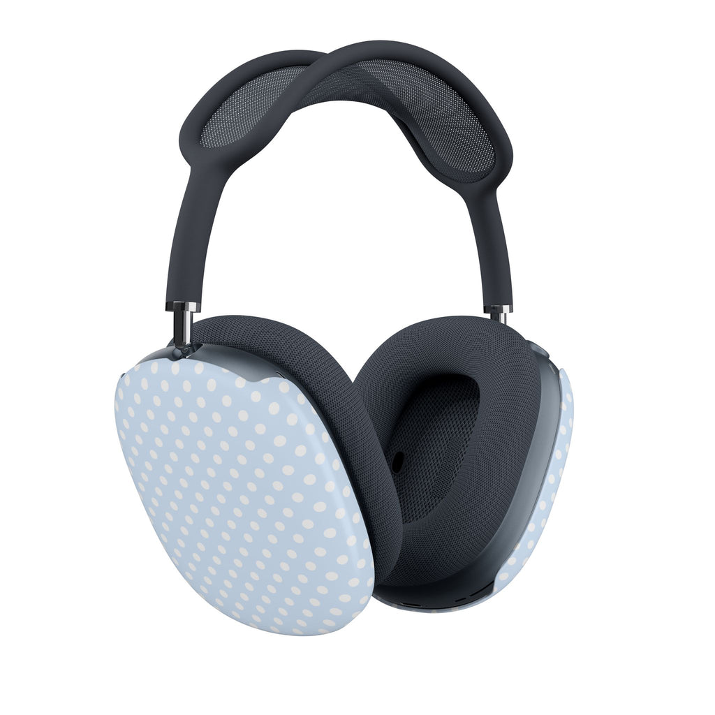 SNOW BLUE POLKA DOTS AIRPODS MAX CASE COVERS