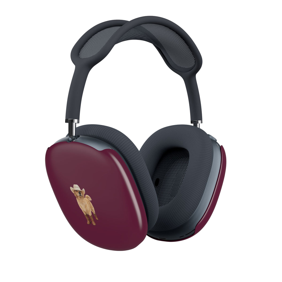 BURGUNDY GOLDEN RETRIEVER COWBOY DOG AIRPODS MAX CASE COVERS