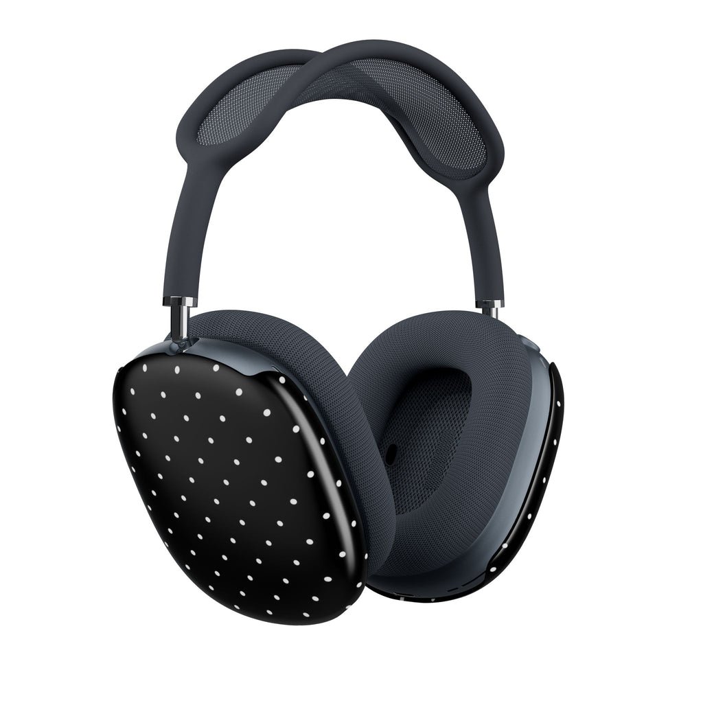 BLACK & WHITE MINI POLKA DOTS AIRPODS MAX CASE COVERS