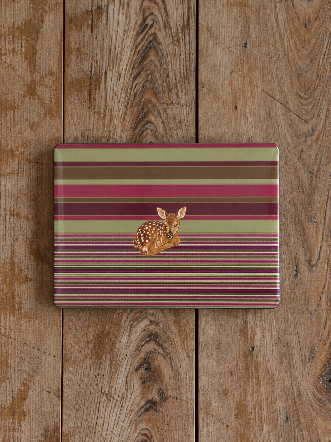 AUTUMN STRIPES DEER MACBOOK COVERS