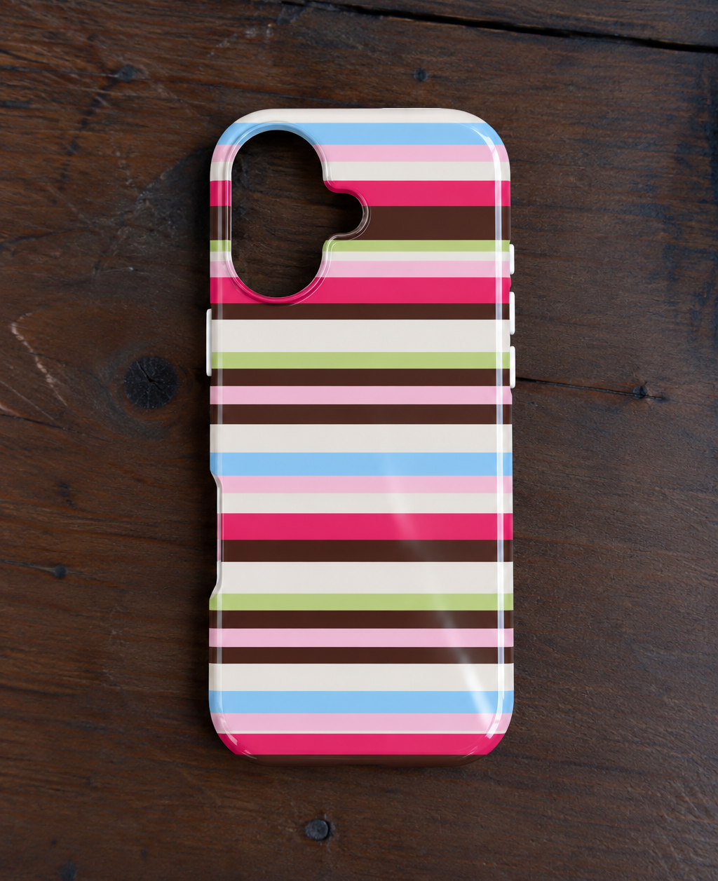 SUGAR & SPICE STRIPES PHONE CASE
