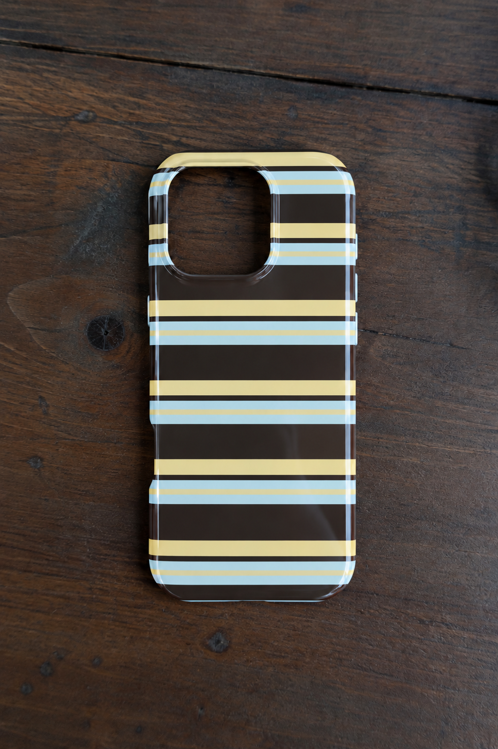 CAFÉ AU LAIT STRIPES PHONE CASE