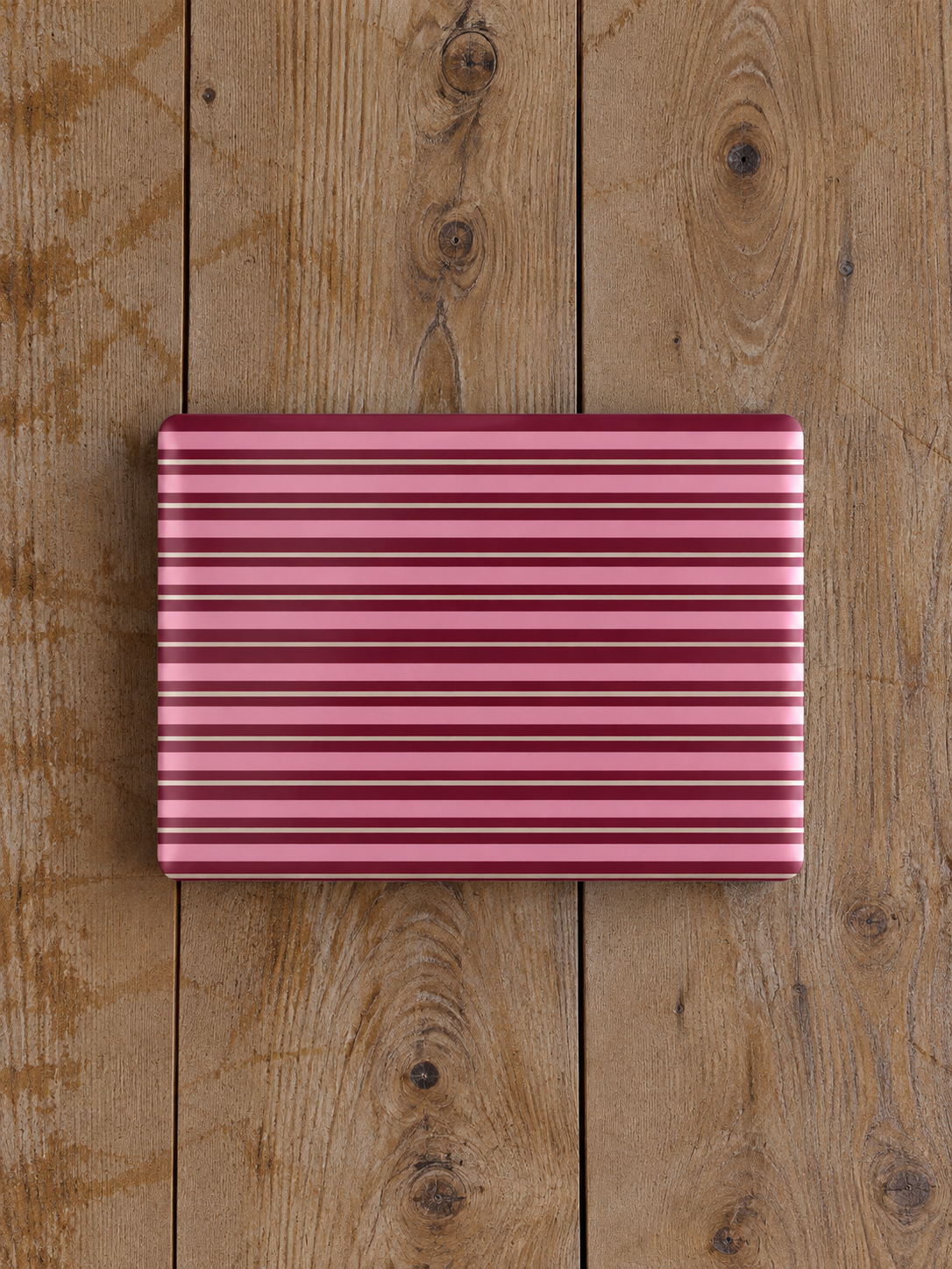 BURGUNDY STRIPES MACBOOK COVERS