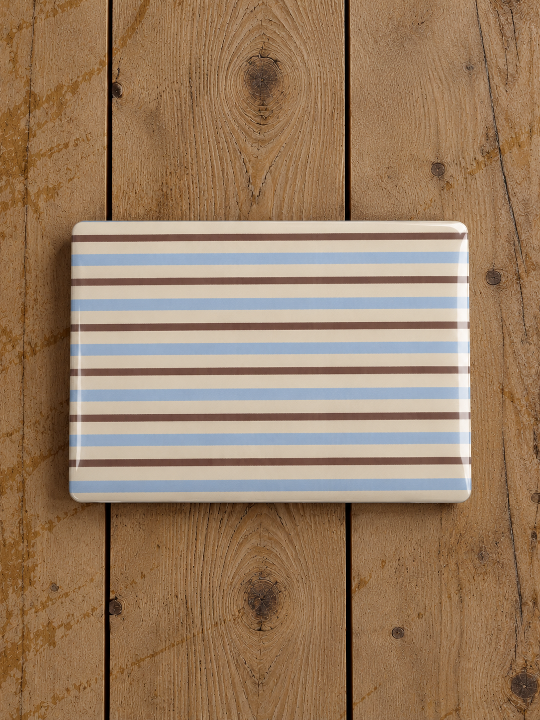 HONEY BROWN STRIPES HARD SHELL MACBOOK COVERS