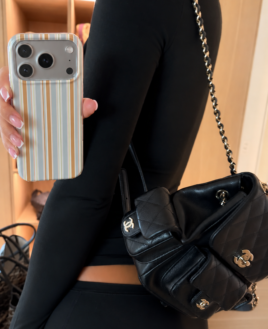 OAT MILK SKY STRIPES PHONE CASE