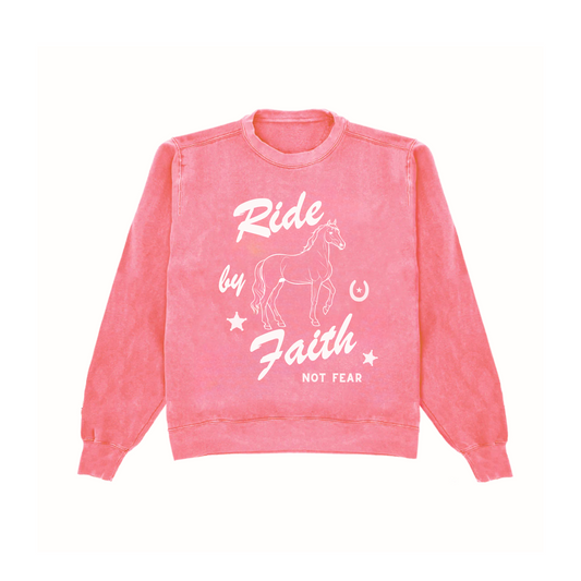 RIDE BY FAITH NOT FEAR CREWNECK
