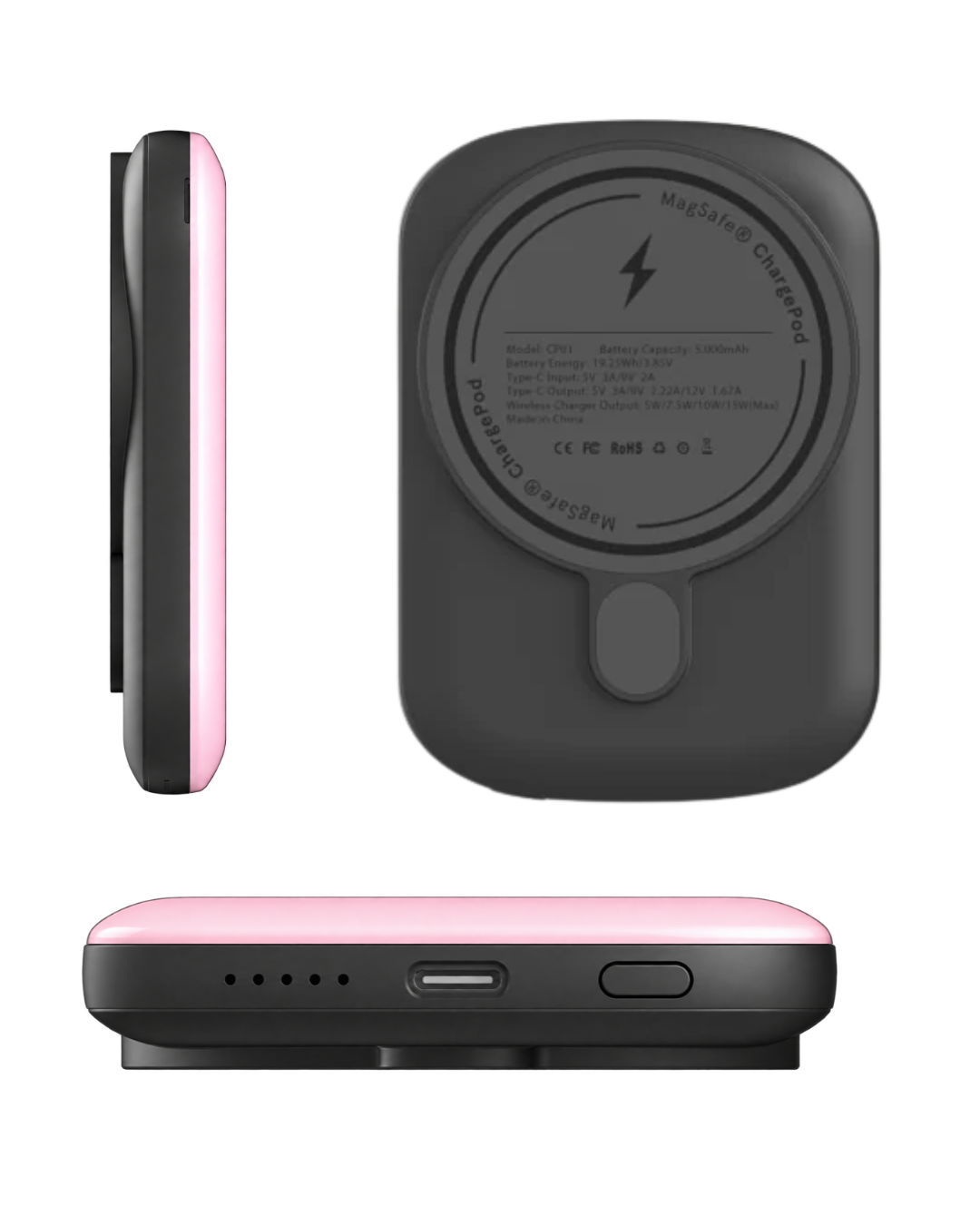 BUTTERFLY WING PORTABLE MAGSAFE CHARGER BATTERY PACK