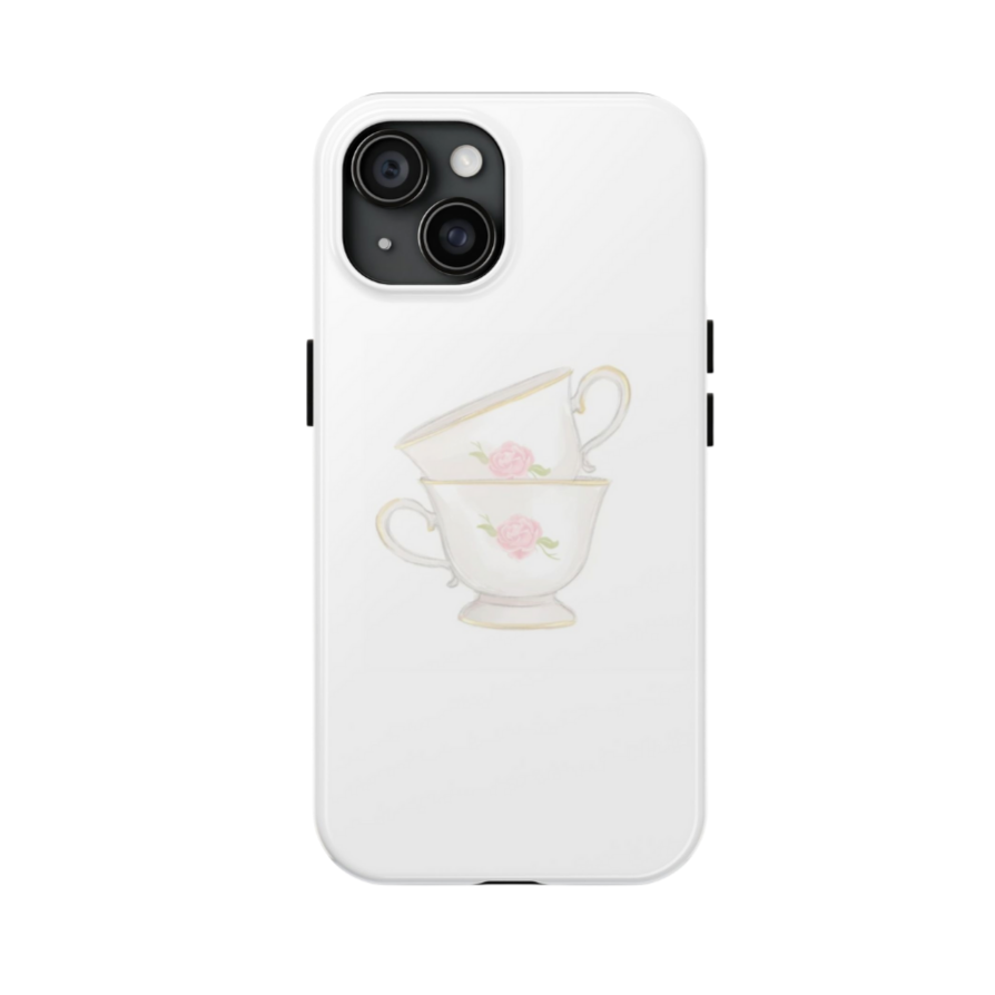 FLORAL TEA CUPS PHONE CASE