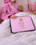 PINK RL TEDDY BEAR GOLF CLUB NEOPRENE KINDLE IPAD & LAPTOP SLEEVE