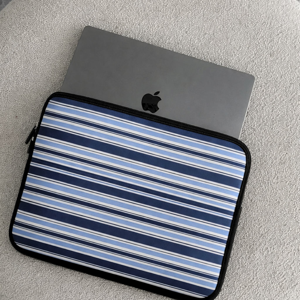 OCEAN STRIPES NEOPRENE KINDLE IPAD & LAPTOP SLEEVE