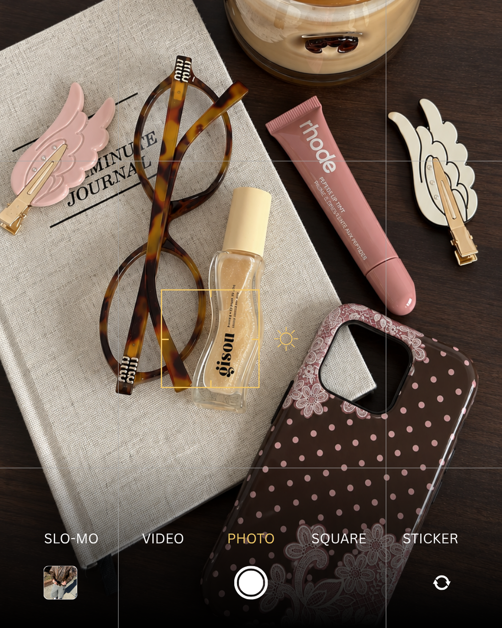 PARIS PINK LACE BROWN POLKA DOTS PHONE CASE