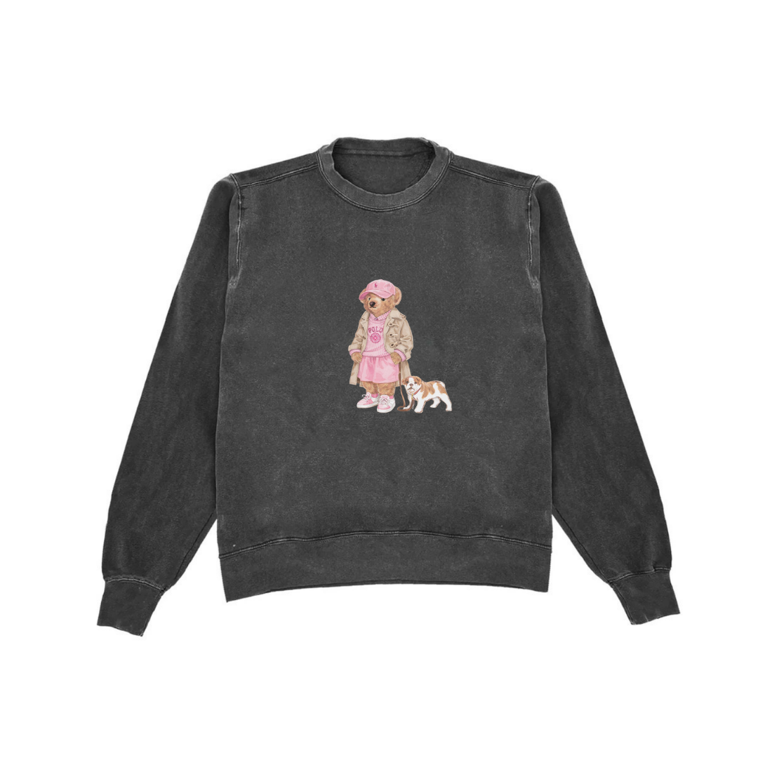 PEPPER RL TEDDY BEAR COZY CLUB CREWNECK