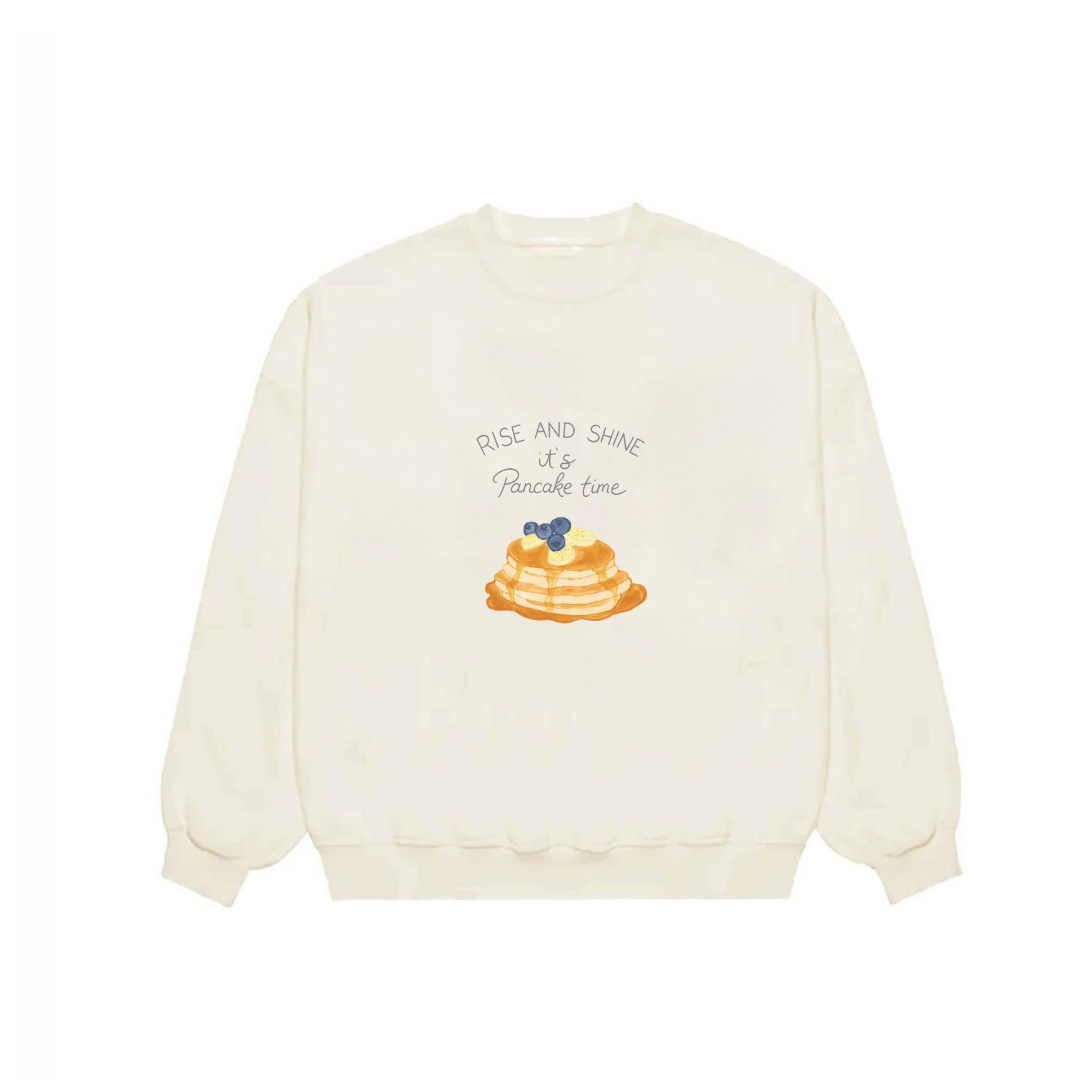 IVORY PANCAKE TIME CREWNECK