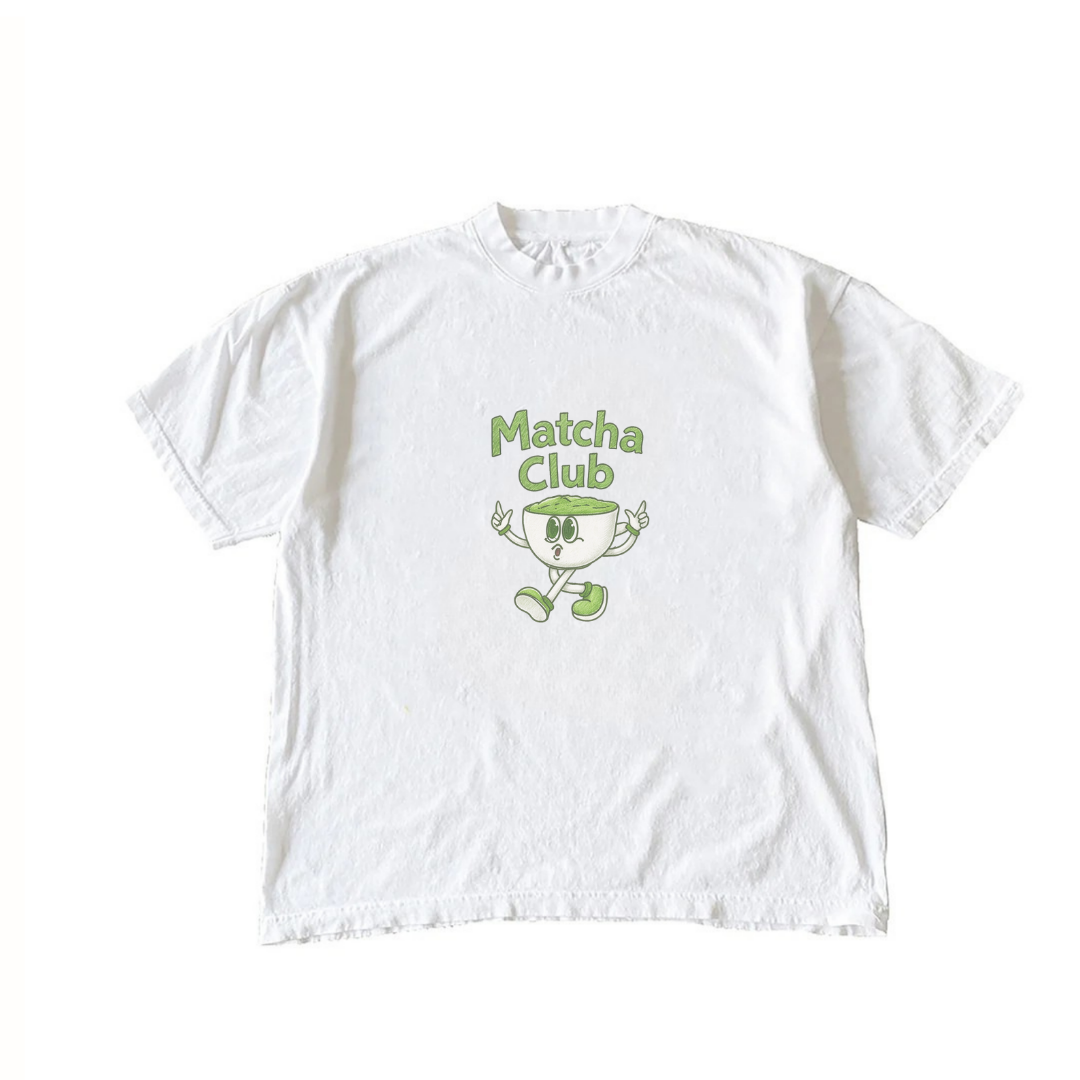 WHITE MATCHA CLUB T-SHIRT