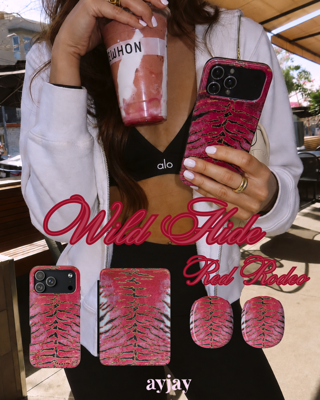 WILD HIDE RED RODEO PHONE CASE