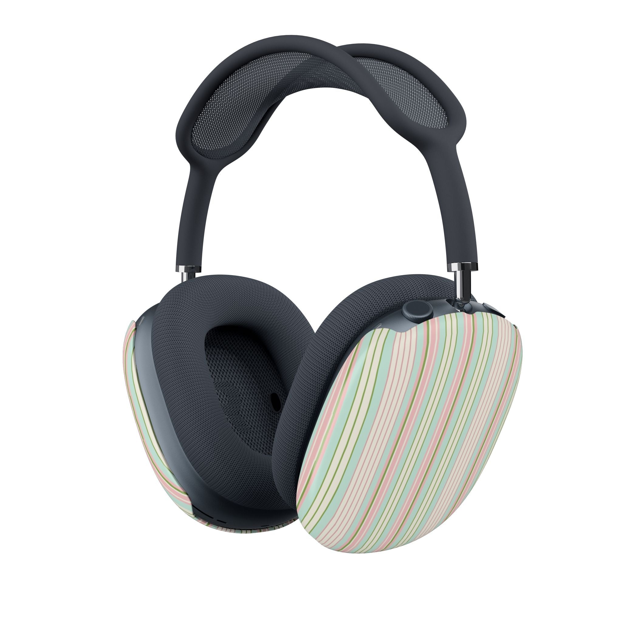 AirPods Max case covers with multicolor vertical stripe ear pads