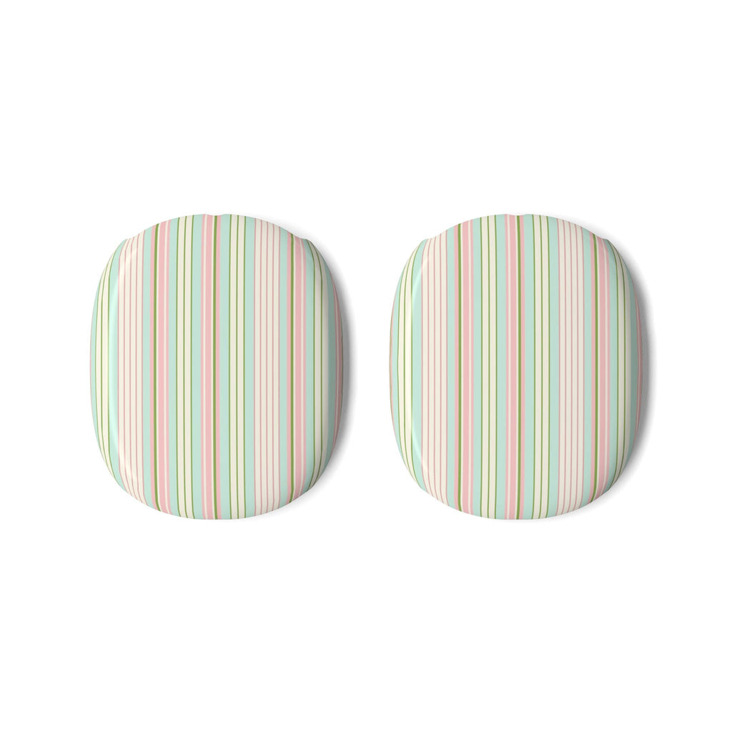 AirPods Max case covers, pair of vertical stripe ear pad covers
