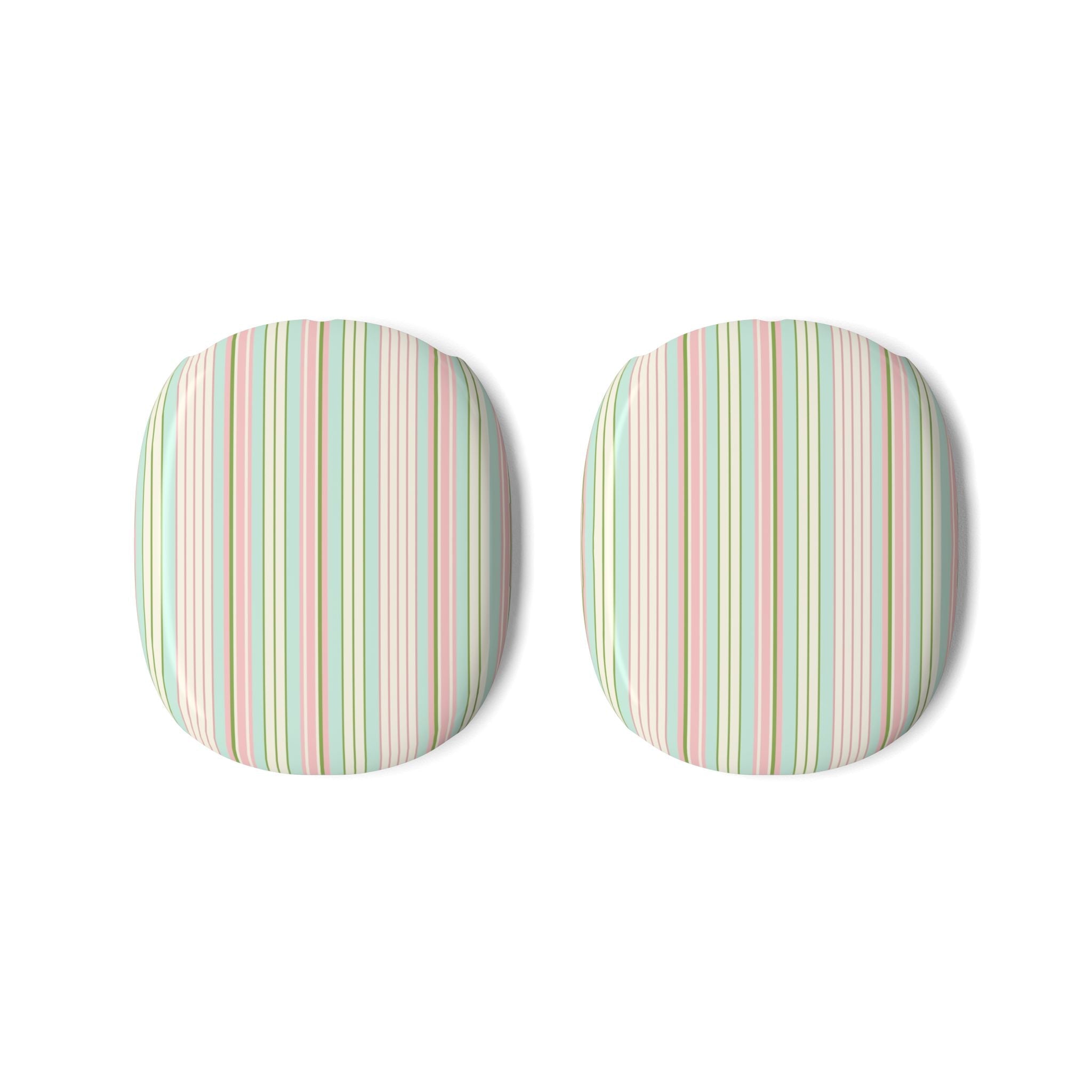 AirPods Max case covers, pair of vertical stripe ear pad covers