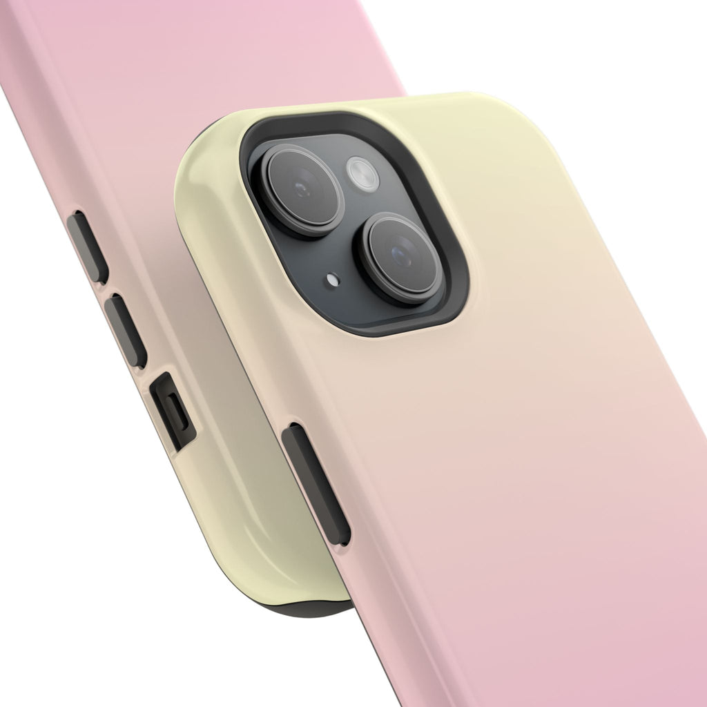 Candy Cloud phone case, pastel ombré design, side buttons and camera cutout detail.