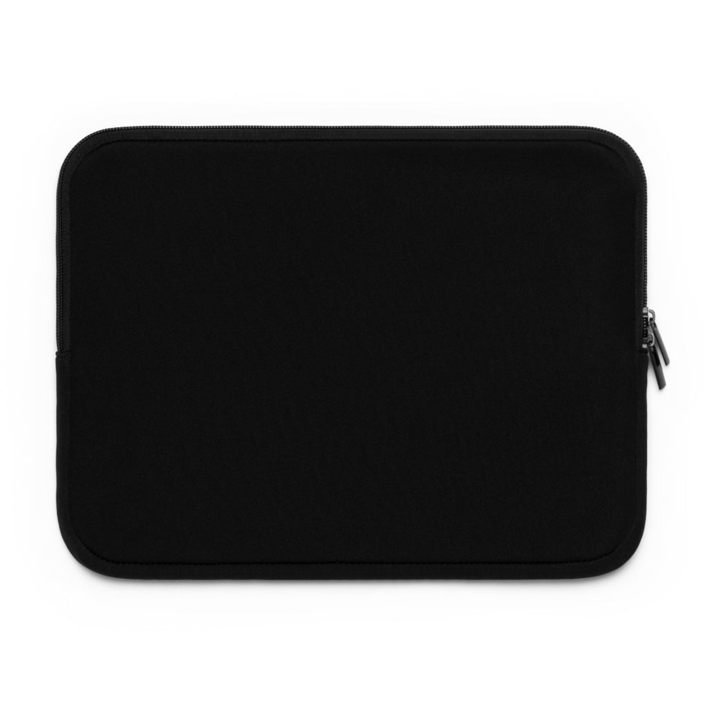 Black-lined neoprene sleeve interior with zipper closure and padded edge.