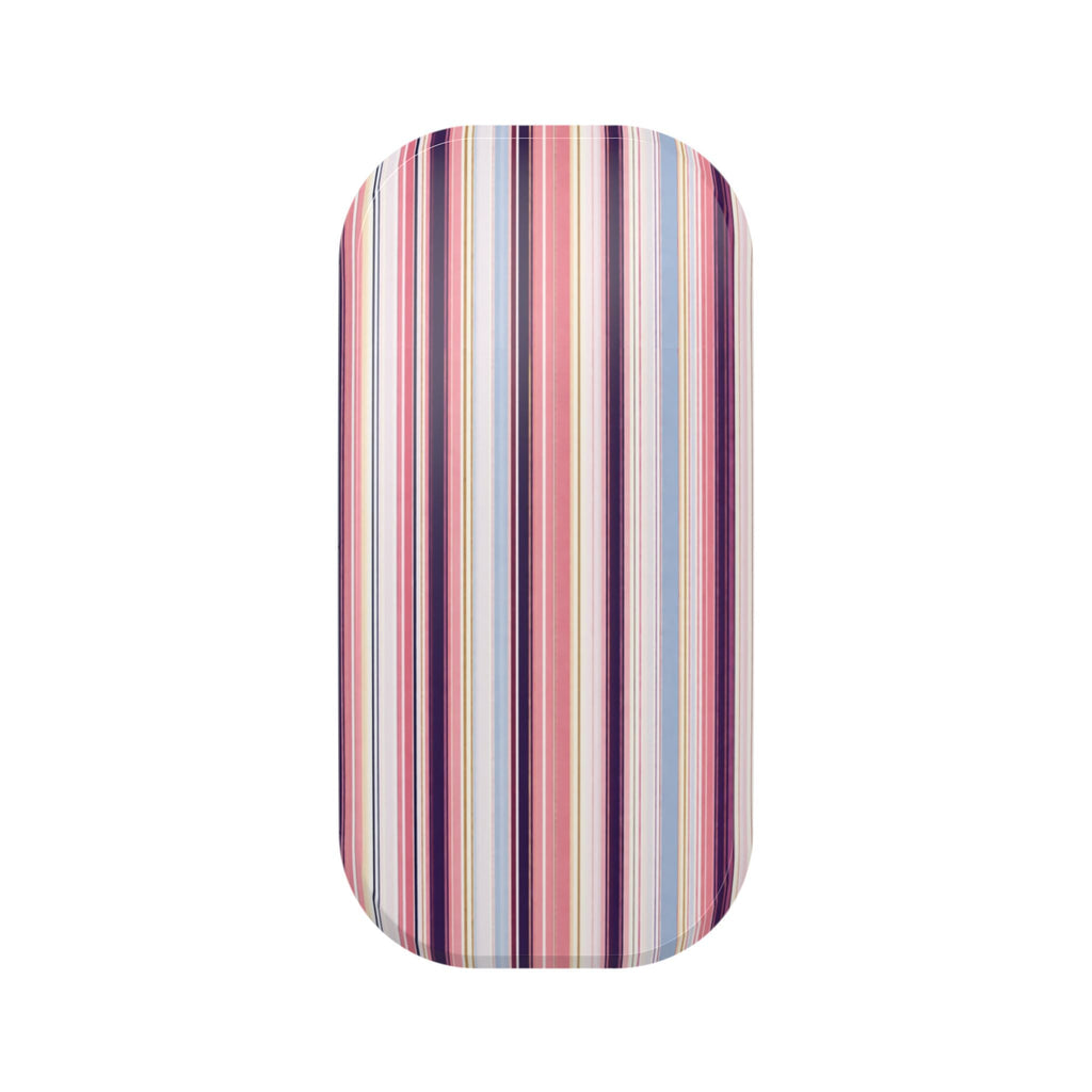 Vertical multicolor striped phone case cover with rounded edges