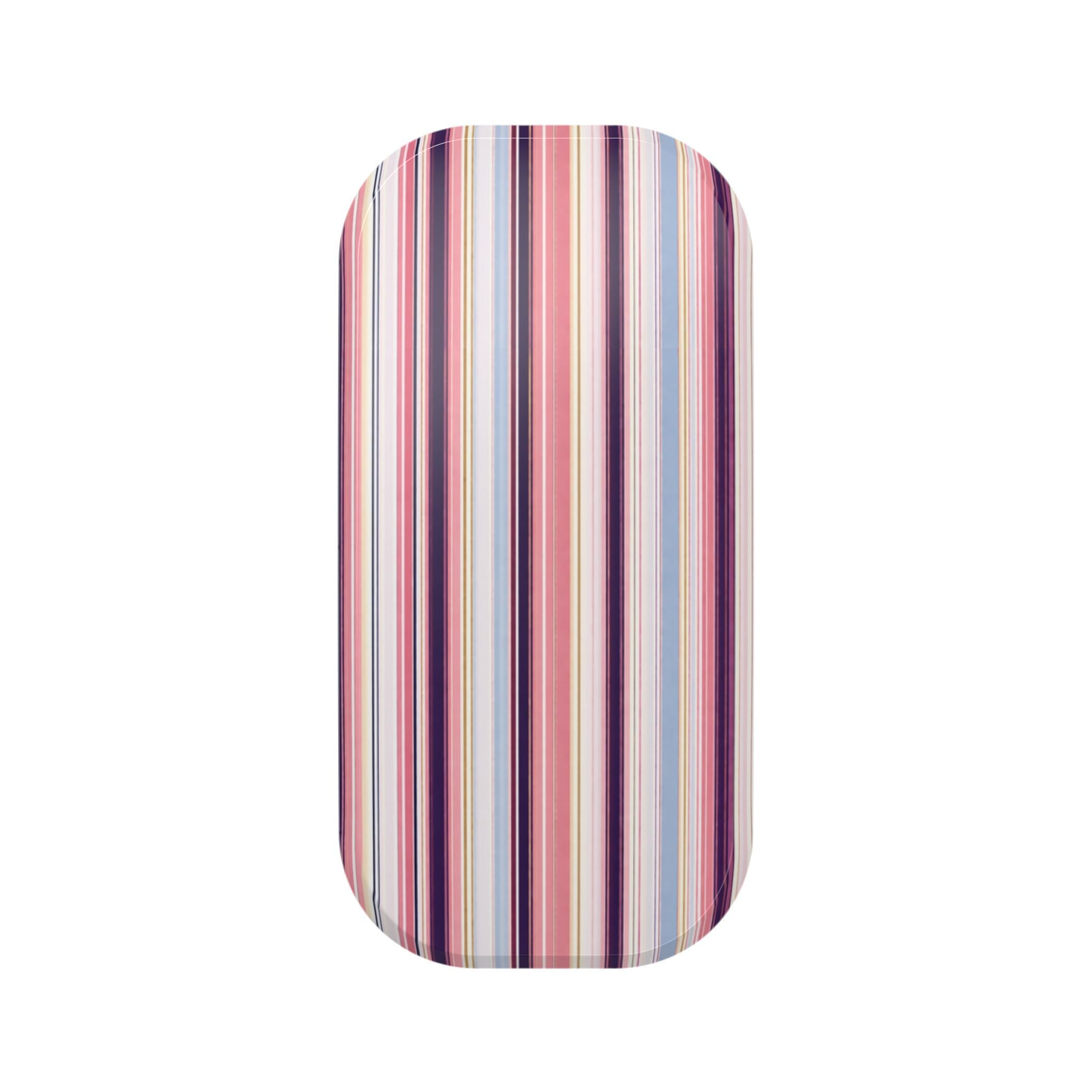 Vertical multicolor striped phone case cover with rounded edges