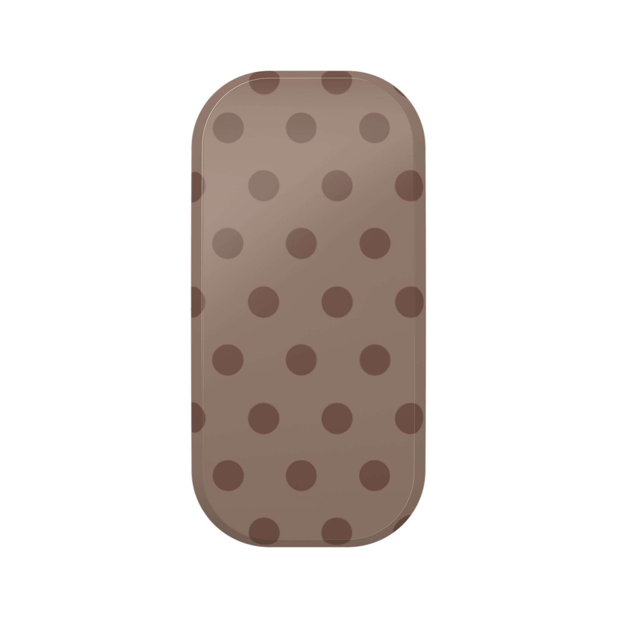 Chocolate polka-dot phone grip case cover