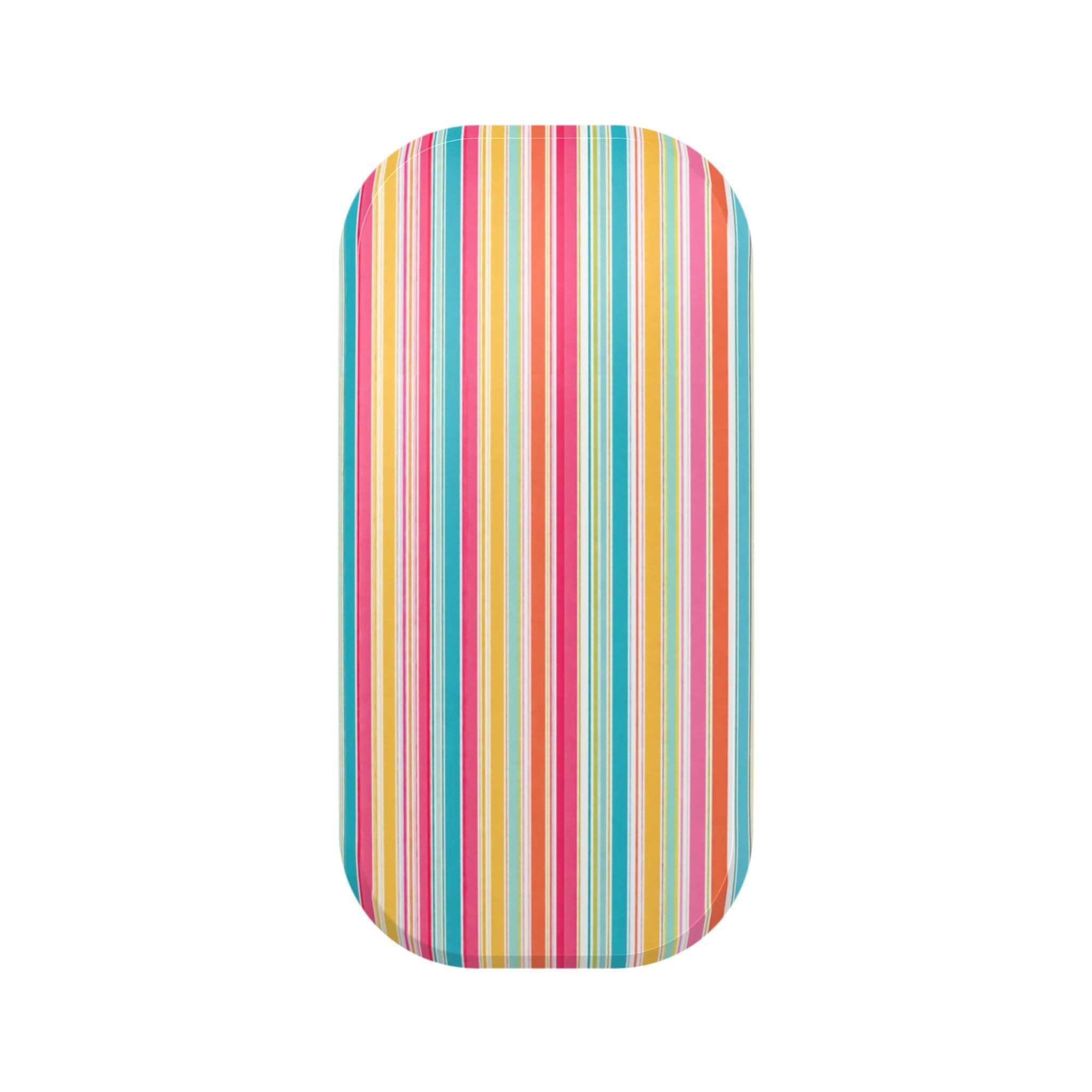 Multicolor vertical stripe phone grip cover with rounded edges