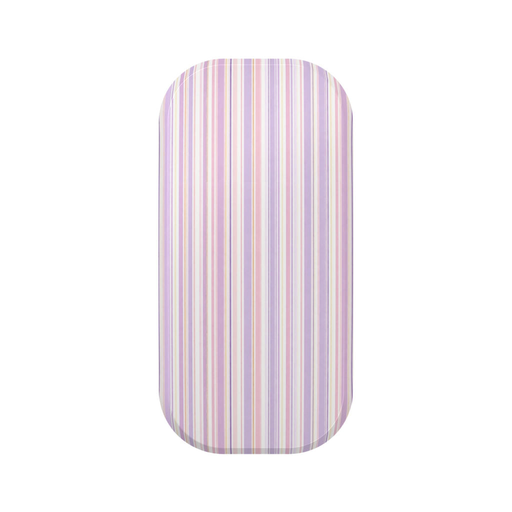 Pastel striped handsfree phone grip sleeve