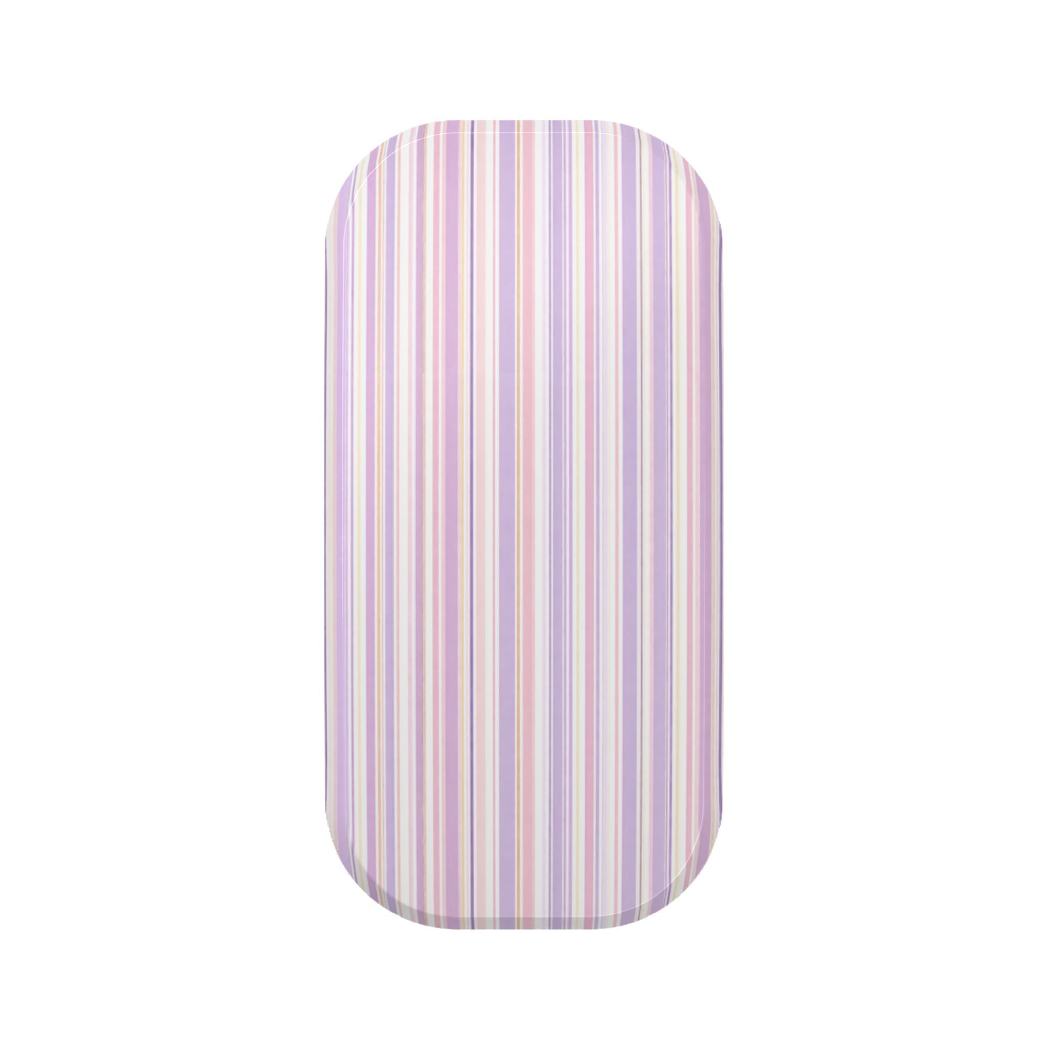 Pastel striped handsfree phone grip sleeve